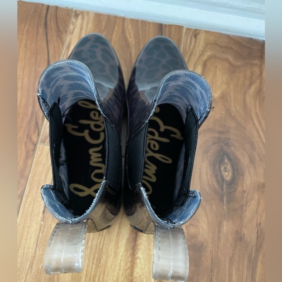 SAM EDELMAN Tinsley Womens Rubber Man Made Rain Boots cheetah print never worn - Picture 6 of 8